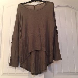 Sparkly Olive Green Top